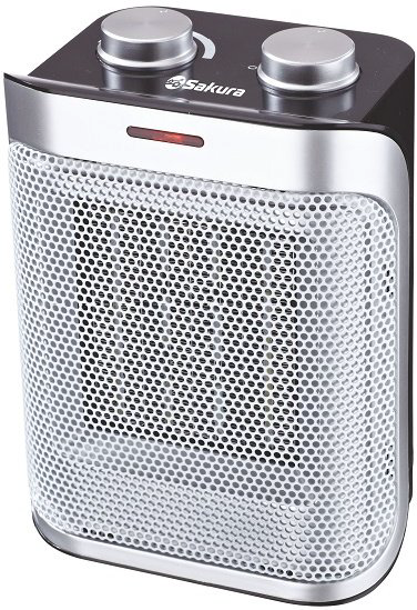 Тепловентилятор Sakura SA-0557 серебристый купить,NaN