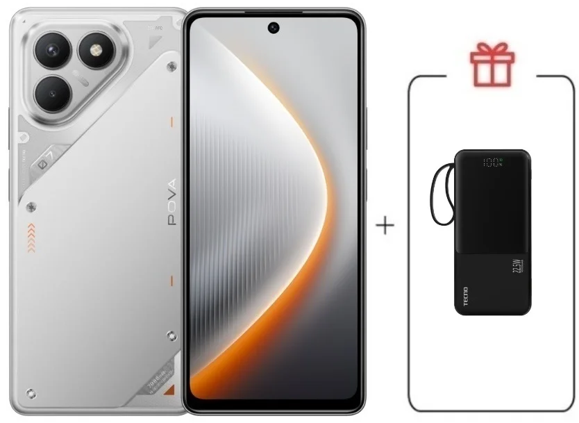 Смартфон Tecno Pova 7 Neo 8/128GB Magic Silver + подарок купить,NaN