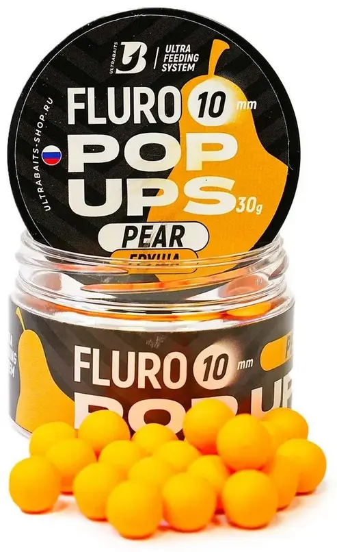 Прикормка ULTRABAITS Pop Ups 10 мм груша дюшес 30 кг купить,NaN