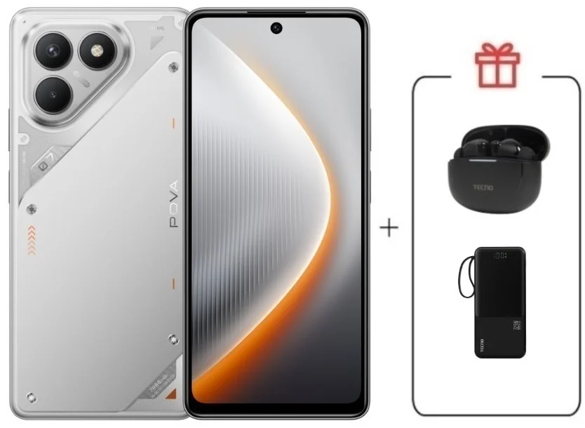 Смартфон Tecno Pova 7 Neo 8/128GB Magic Silver + подарок купить,NaN
