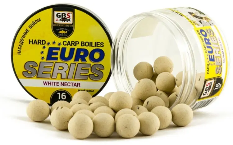Прикормка GBS Baits насадочные Евросерия (банка) 16мм Белый нектар 0.1 кг купить,NaN