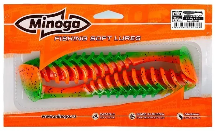 Мягкая приманка Minoga Cooper Fat 6,3 (2шт) цвет 623 1 шт 160 мм 623 купить,NaN