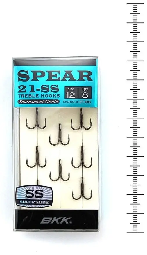Крючок для рыбалки BKK Spear-21 SS №12 A-ET-6116 тройной черный 8 шт купить,NaN