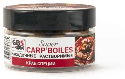 Прикормка GBS Baits Бойлы насадочные растворимые 16мм Краб-специи 0.1 кг купить,NaN