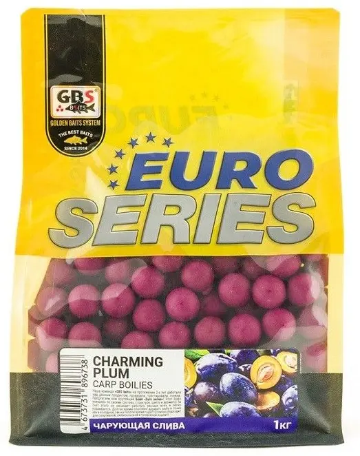 Прикормка GBS Baits Евросерия 20мм Чарующая слива 1 кг