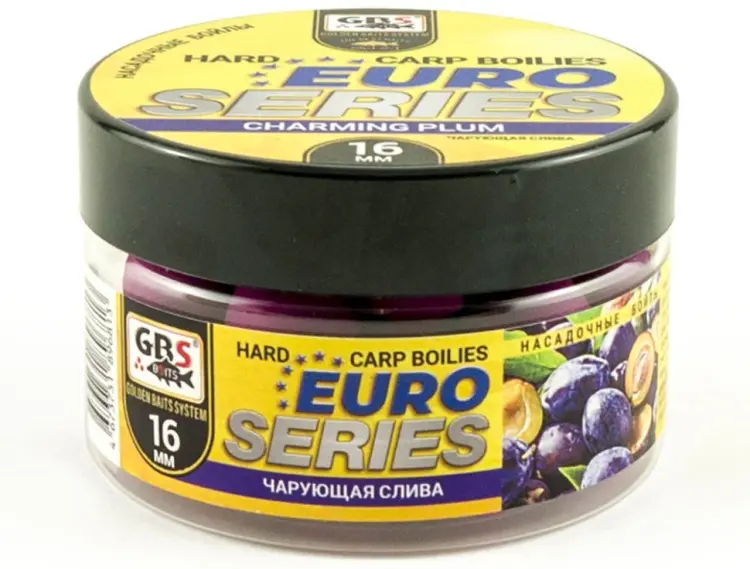 Прикормка GBS Baits насадочные Евросерия (банка) 16мм Чарующая слива 0.1 кг купить,NaN