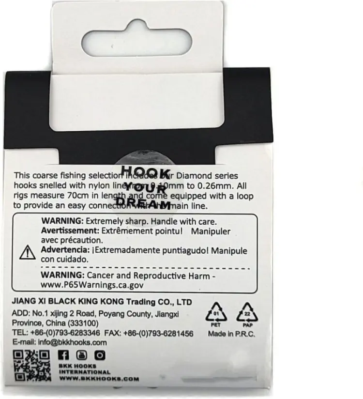 Крючок для рыбалки BKK Поводки с крючками Ready Rig Diamond - Sode RD №16, Ø 0.09, 70cm — A-BW-2830 одинарный красный 10 шт