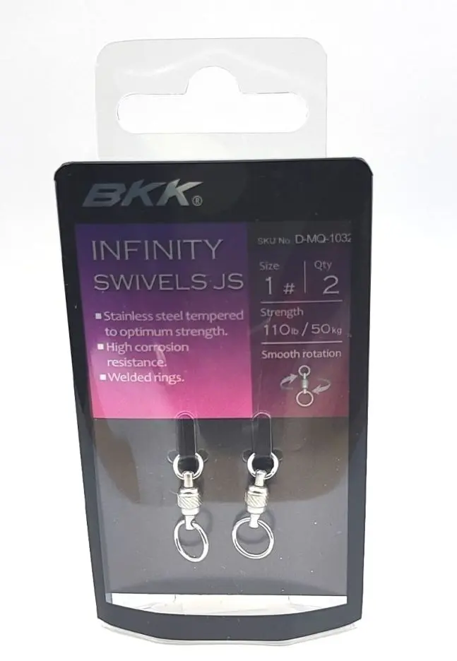Вертлюг BKK Вертлюг с подшипником Infinity Swivel JS №1, 50kg, 19mm D-MQ-1032 купить,NaN