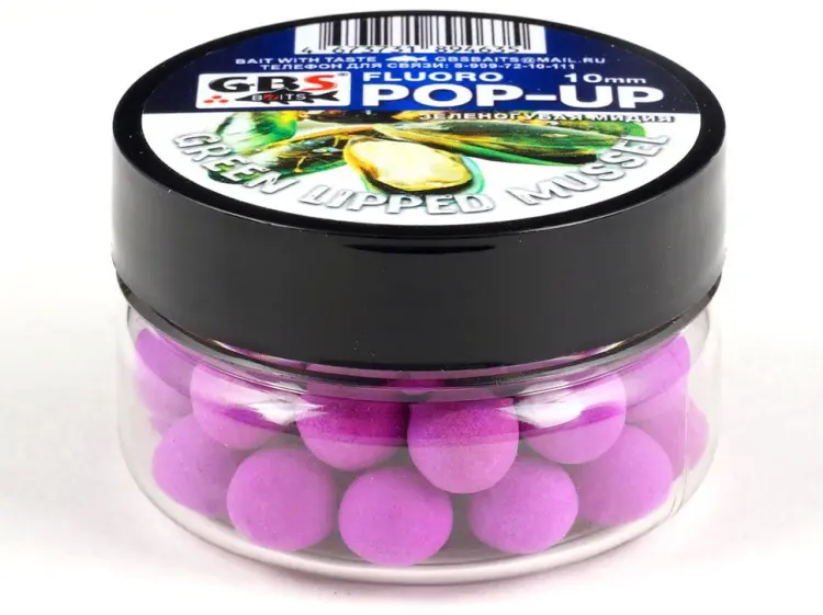 Прикормка GBS Baits GBS-POP-UP-10-0.4-GR-M Зеленогубая мидия 0.04 кг купить,NaN