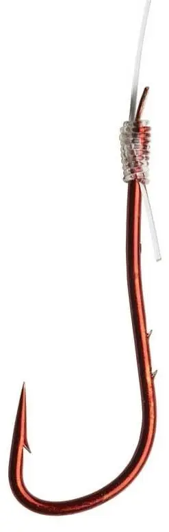Крючок для рыбалки DAM SPEZI EEL# №6 / 0.30MM / 5.4KG / 12LB / 60CM / 10шт одинарный красный 10 шт купить,NaN