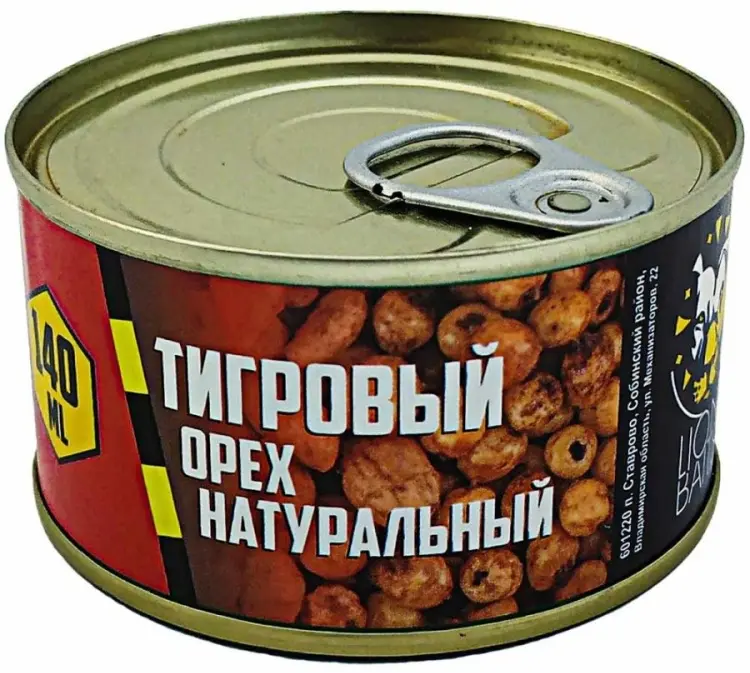 Прикормка Lion Baits Тигровый орех консервированный LB-000024 натуральный 140 кг купить,NaN