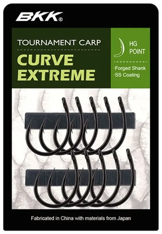 Крючок для рыбалки BKK Curve Extreme Superslide №2 одинарный черный 10 шт