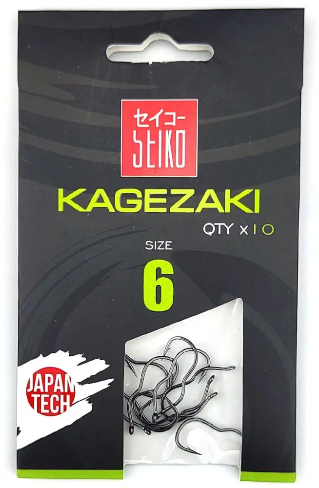 Крючок для рыбалки Seiko самоподсекающие Kagezaki одинарный черный 10 шт купить,NaN