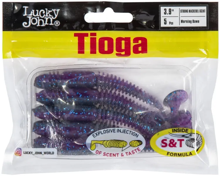 Мягкая приманка Lucky John Tioga 3.9 140104-T91 5 шт 100 мм T91 купить,NaN