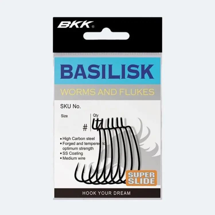 Крючок для рыбалки BKK офсетный Basilisk 9001 №3/0 (7шт) A-EW-9113 одинарный черный 7 шт купить,NaN