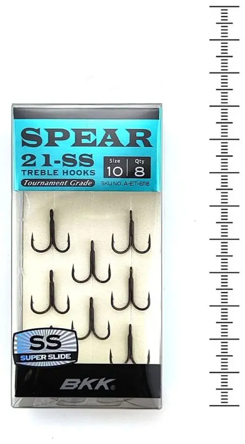 Крючок для рыбалки BKK Spear-21 SS №10 A-ET-6118 тройной черный 8 шт купить,NaN