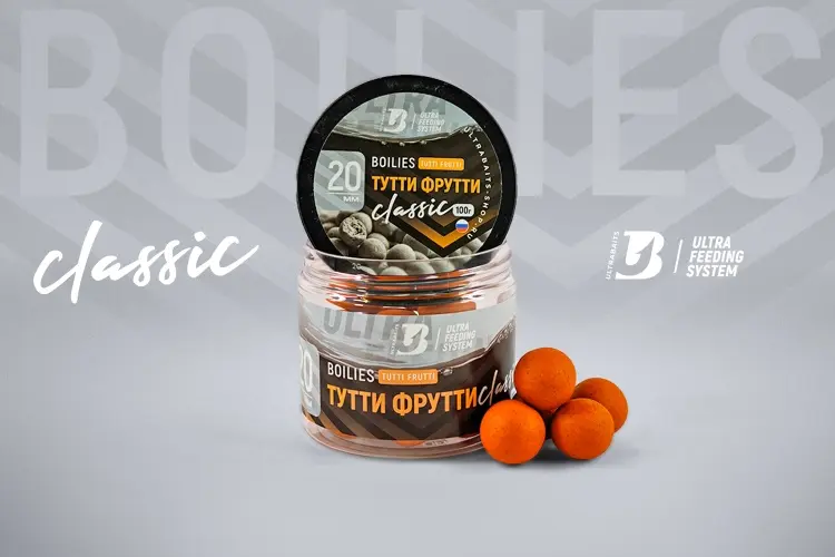 Прикормка ULTRABAITS Бойлы насадочные тонущие 20мм тутти-фрутти 0.1 кг купить,NaN