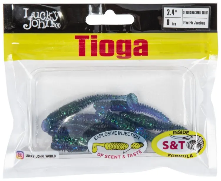 Мягкая приманка Lucky John Tioga 2.4 140119-Z13 9 шт 62 мм Z13 купить,NaN