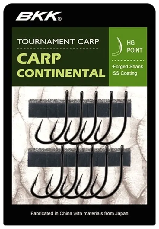 Крючок для рыбалки BKK Carp Continental Superslide №8 одинарный черный 10 шт купить,NaN
