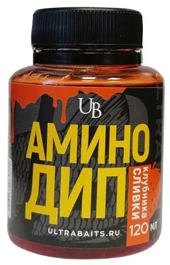 Прикормка ULTRABAITS AD120KS Клубника-сливки 0.12 кг купить,NaN