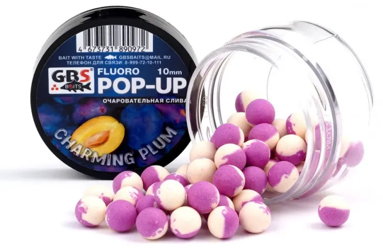 Прикормка GBS Baits GBS-POP-UP-10-0.4-CHPL Чарующая слива 0.04 кг купить,NaN