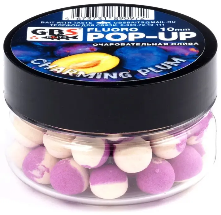 Прикормка GBS Baits GBS-POP-UP-10-0.4-CHPL Чарующая слива 0.04 кг купить,NaN