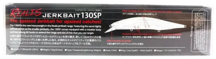 Воблер DUO REALIS JERKBAIT 130SP 1 шт 130 мм CCC3162 Chartreuse Shad купить,NaN