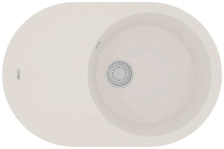 Кухонная мойка Lemark Lacha 760 50х76х18 см, искусственный камень, тон жасмин купить,NaN
