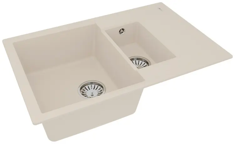 Кухонная мойка Lemark Ramza 760 76х50х18 см, искусственный камень, тон шампань купить,NaN