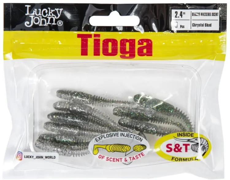Мягкая приманка Lucky John Tioga 2.4 140119-Z11 9 шт 62 мм Z11 купить,NaN