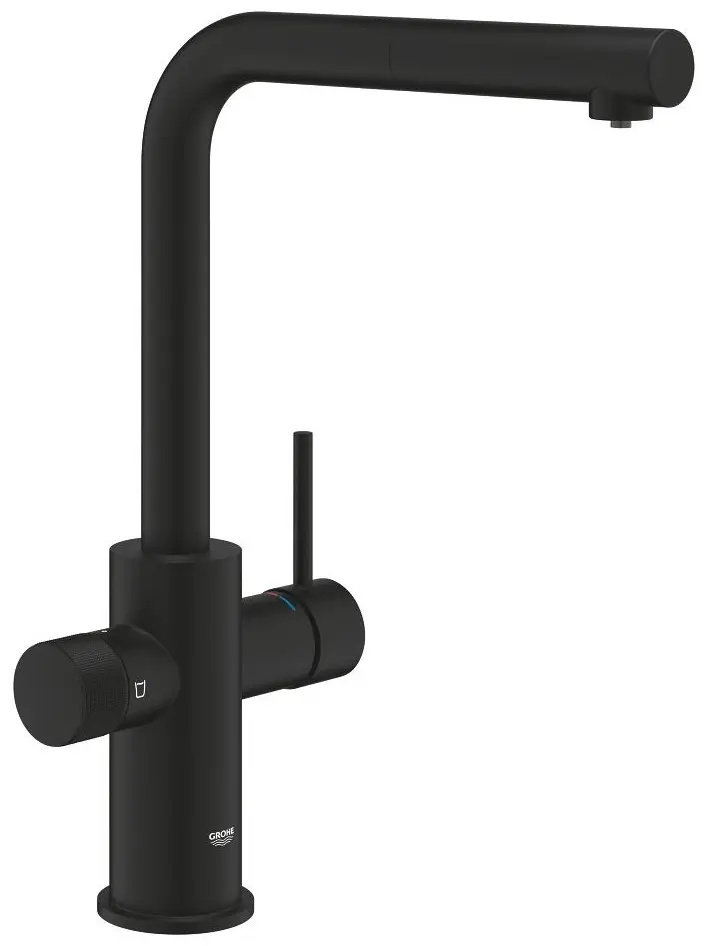Смеситель для кухни Grohe 30590KF0, латунь, цвет черный купить,NaN