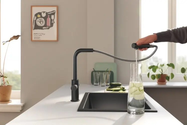 Смеситель для кухни Grohe 30590KF0, латунь, цвет черный купить,NaN