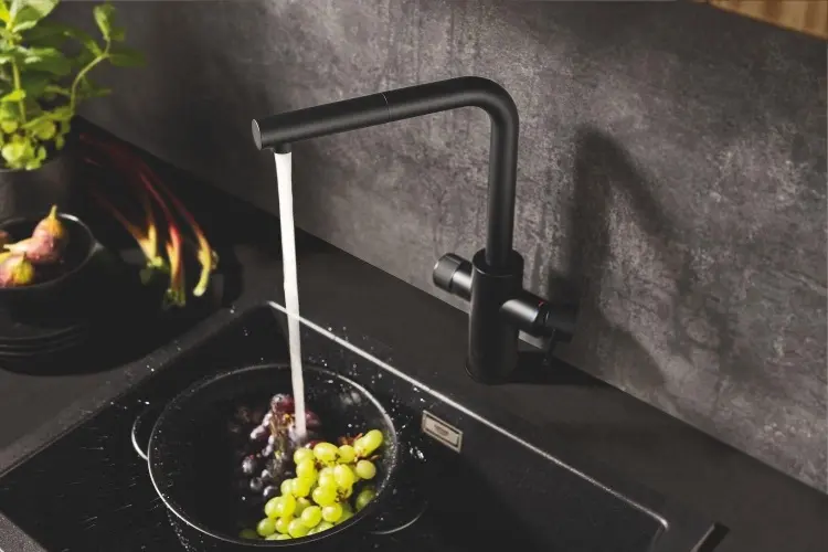 Смеситель для кухни Grohe 30590KF0, латунь, цвет черный купить,NaN