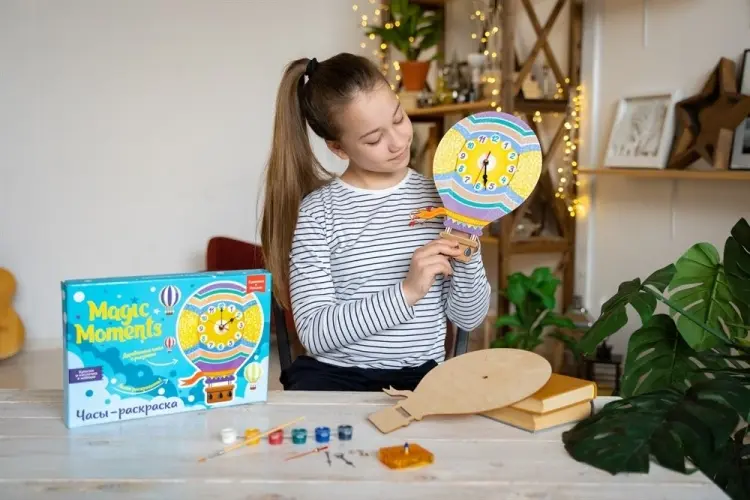 Набор Часы Magic Moments Часы-раскраска. Воздушный шар купить,NaN