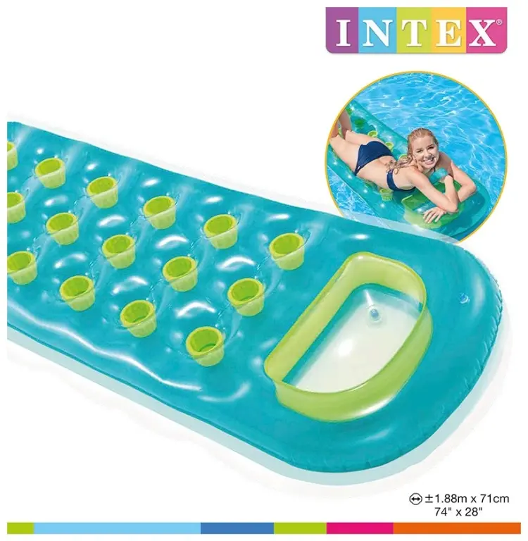 Матрас для взрослых, для подростков Intex кол-во мест: 1, мультиколор купить,NaN