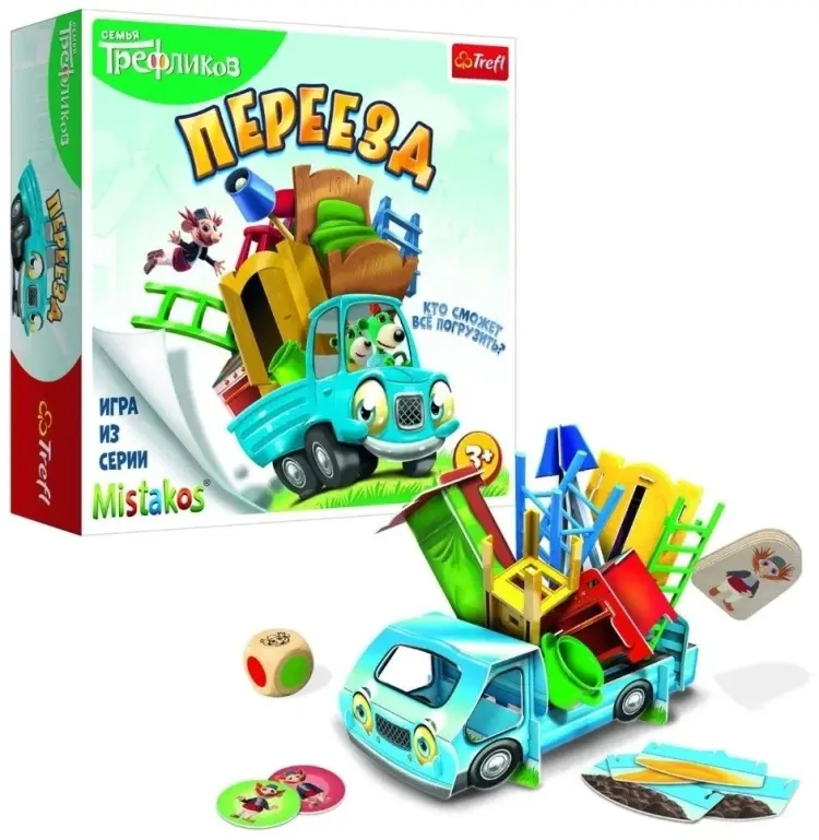 Настольная игра Trefl Переезд Семья Трефликов - ForteMarket Настольная игра Trefl Переезд Семья Трефликов купить,NaN