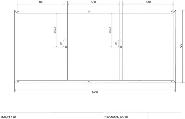 Каркас для ванны Cersanit Рама для ванны Cersanit Smart 170 160х72.5 см купить,NaN