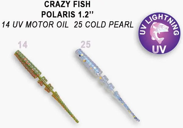 Мягкая приманка Crazy Fish Силиконовая приманка Crazy Fish Polaris 1,2 / 61-30-14/25-6 / Кальмар (16 шт.) 16 шт 30 мм 14/25 купить,NaN