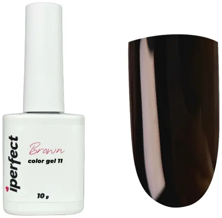 Iperfect гель-лак Brown color gel 11 камуфлирующее 10 мл купить,NaN