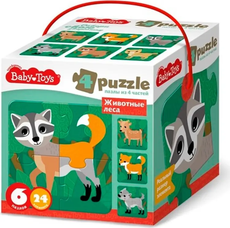 Пазл Baby Toys Лесные зверушки купить,NaN