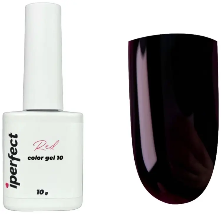 Iperfect гель-лак Red color gel 10 камуфлирующее 10 мл купить,NaN
