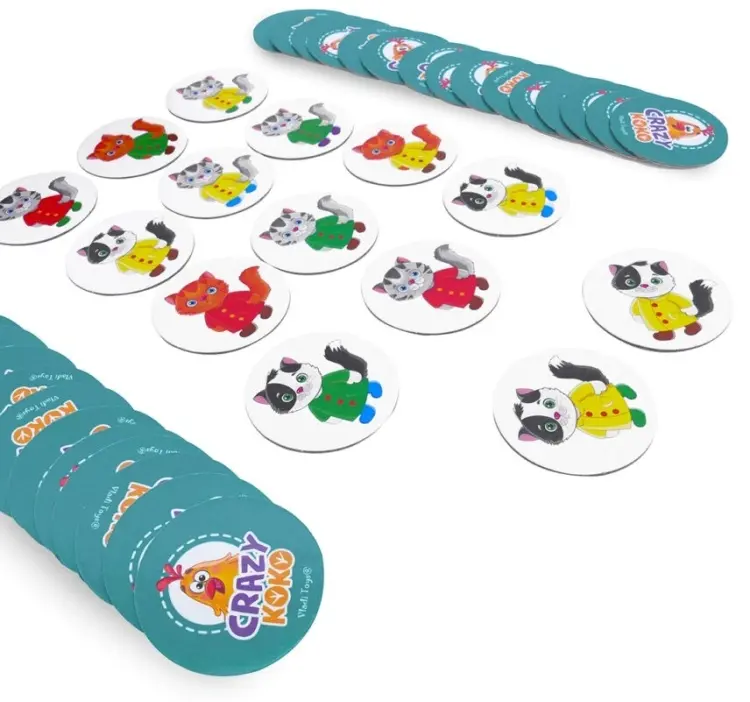 Карточки Vladi Toys Игра с фишками. Crazy Koko. Скажи Мяу быстрее всех купить,NaN