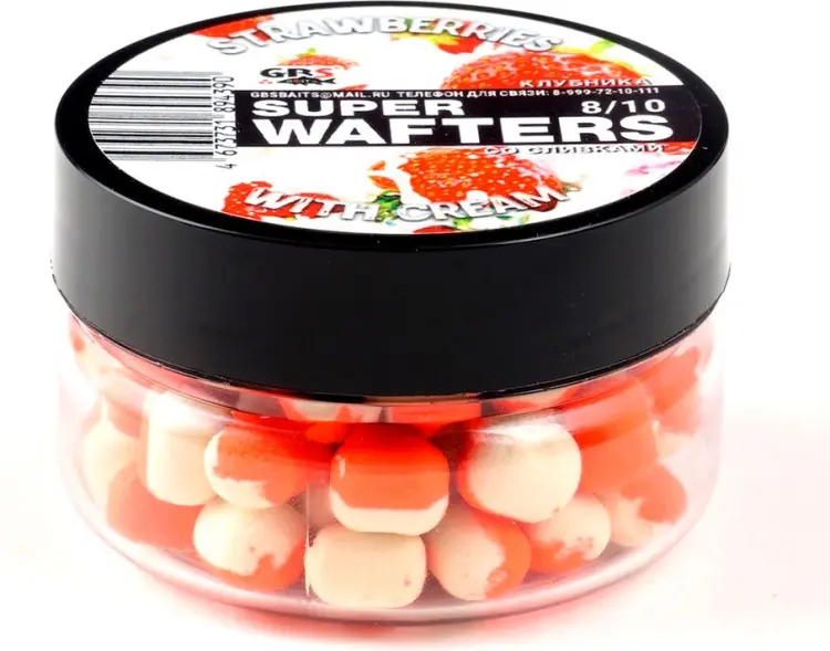 Прикормка GBS Baits GBS-W773 Клубника со сливками 0.067 кг купить,NaN