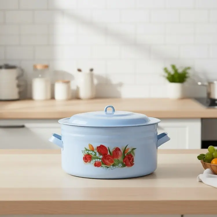 Кастрюля 18 л, LifeGoods.kz LG56096 эмаль купить,NaN