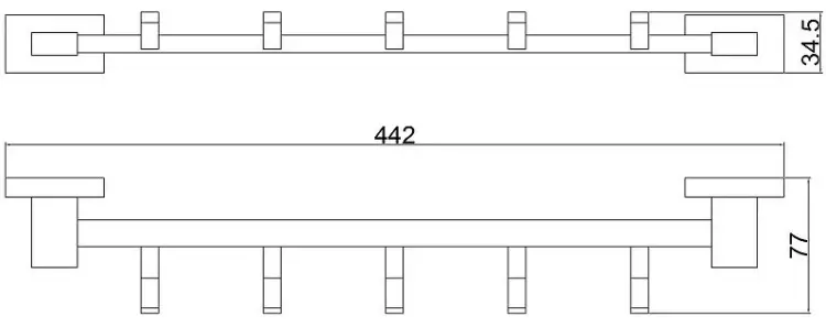 Belz набор крючков White House BELZ B90415-5 1 шт, нержавеющая сталь купить,NaN