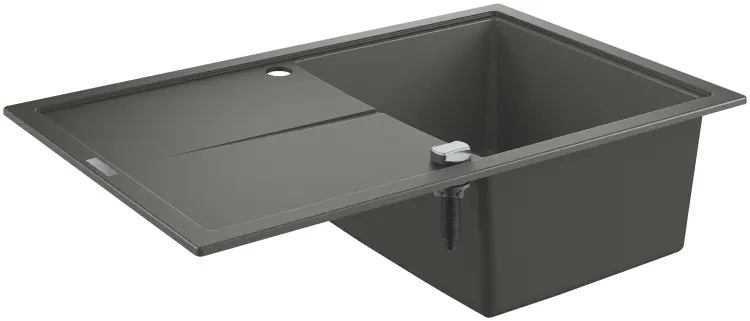 Кухонная мойка Grohe GROHE K400, 780 x 500 мм, серый гранит 50х78х20.5 см, искусственный камень, тон серый купить,NaN
