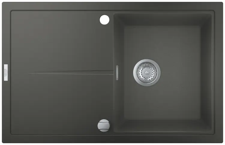 Кухонная мойка Grohe GROHE K400, 780 x 500 мм, серый гранит 50х78х20.5 см, искусственный камень, тон серый купить,NaN