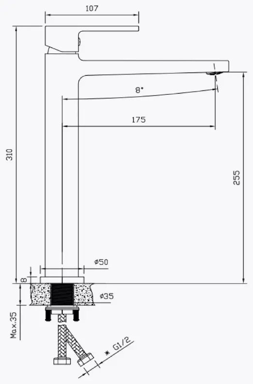 Смеситель Belz White House BELZ B11658, латунь, цвет хром купить,NaN