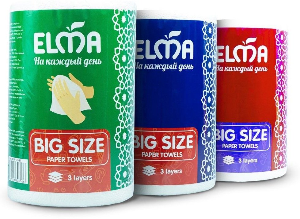 Бумажные полотенца Elma Big Size 1 шт купить,NaN