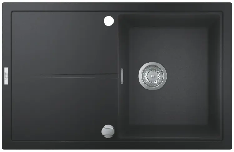 Кухонная мойка Grohe K400 50х78х20.5 см, искусственный камень, тон черный гранит купить,NaN